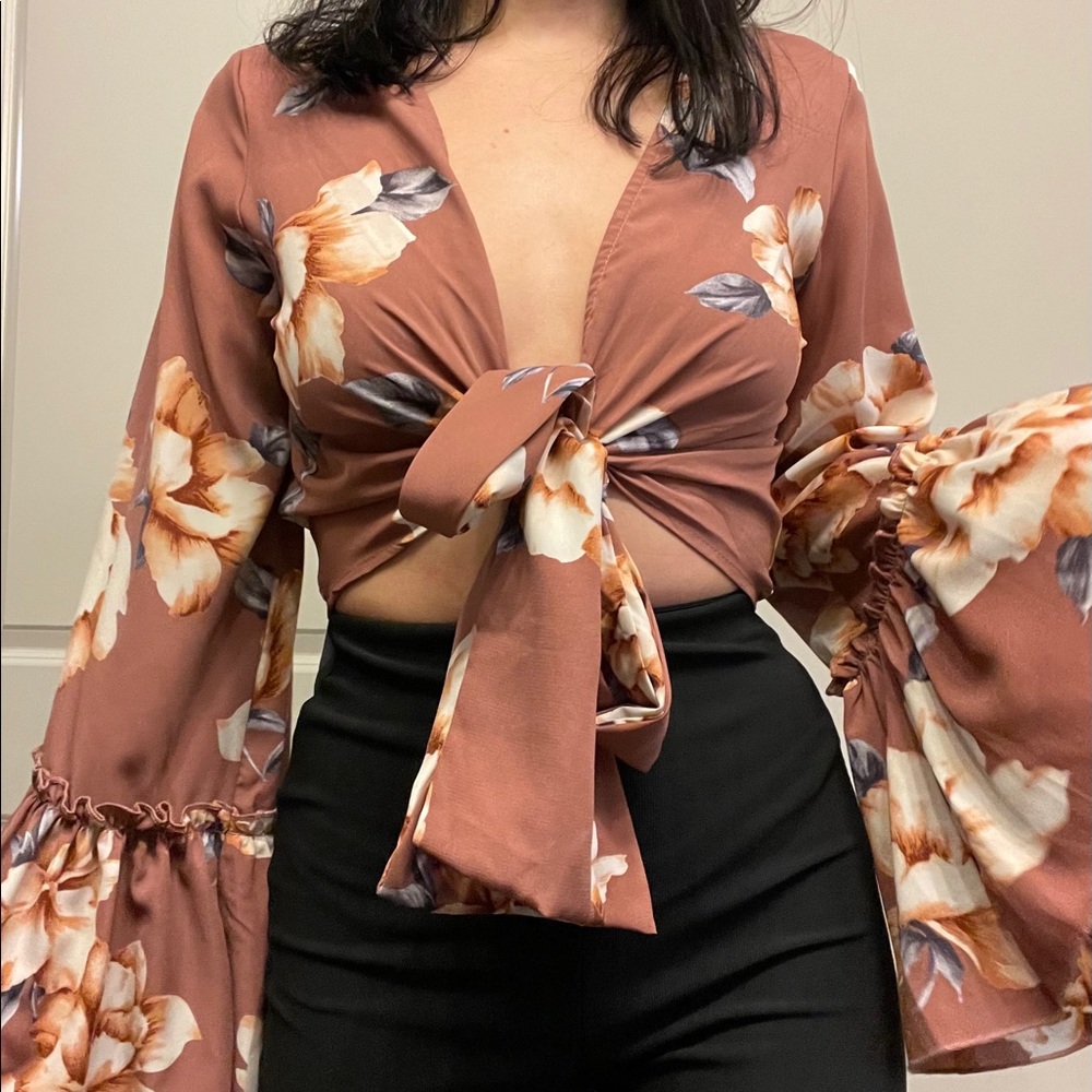 Floral crop top